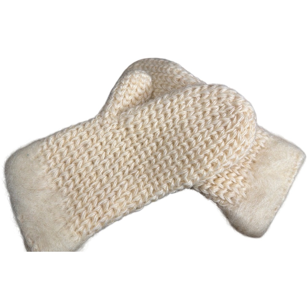 Vintage European Wool Knit Mittens Cottagecore Hygge Wintercore Scandi Rustic